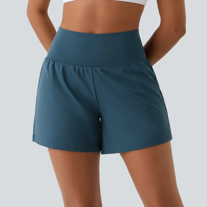 High Rise Dual-Pocket Shorts – Perfect for Active Movement