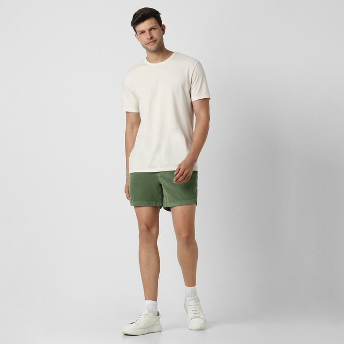 Casual Drawstring Shorts With Elastic Waistband