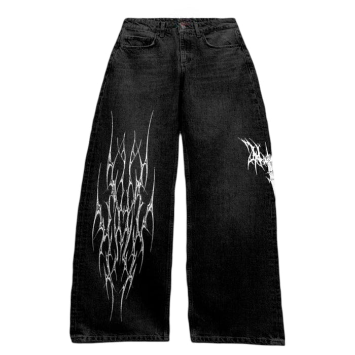 Loose Fit Graphic Streetwear Jeans