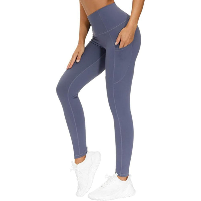 Flexible Activewear Leggings With Pockets For Exercise And Running