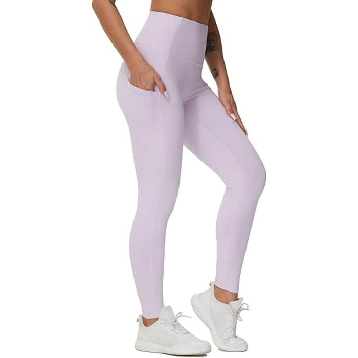 Flexible Activewear Leggings With Pockets For Exercise And Running