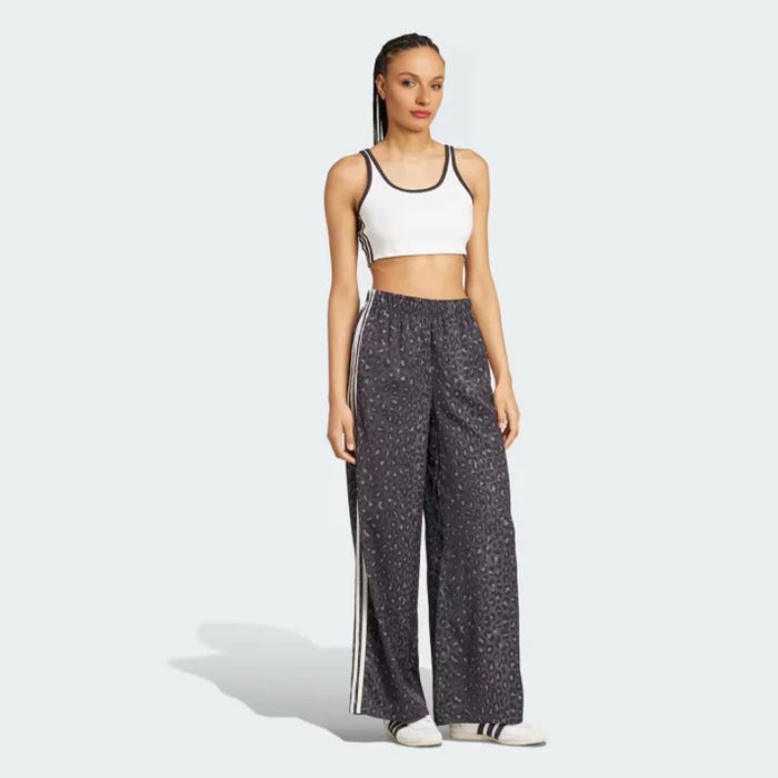 Wide Length Leopard Printed Track Pants