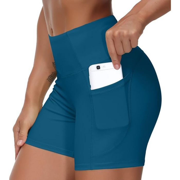 Stretchy Athletic Shorts With Deep Pocket