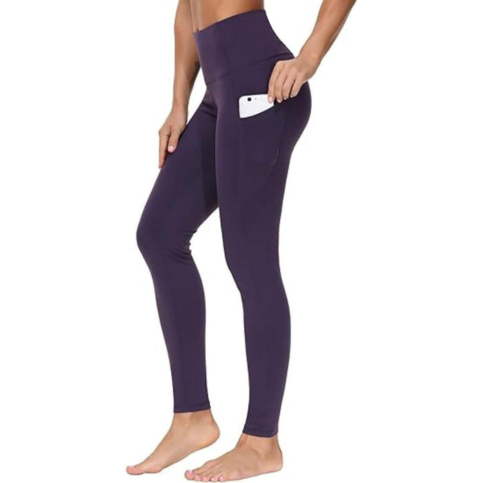 Flexible Activewear Leggings With Pockets For Exercise And Running