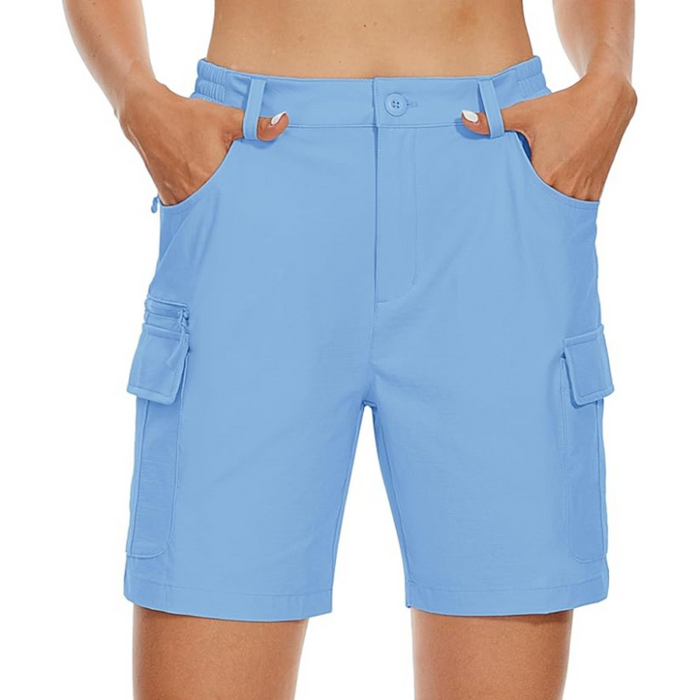 Outdoor Cargo Shorts With Multiple Pockets And Quick-dry Fabric