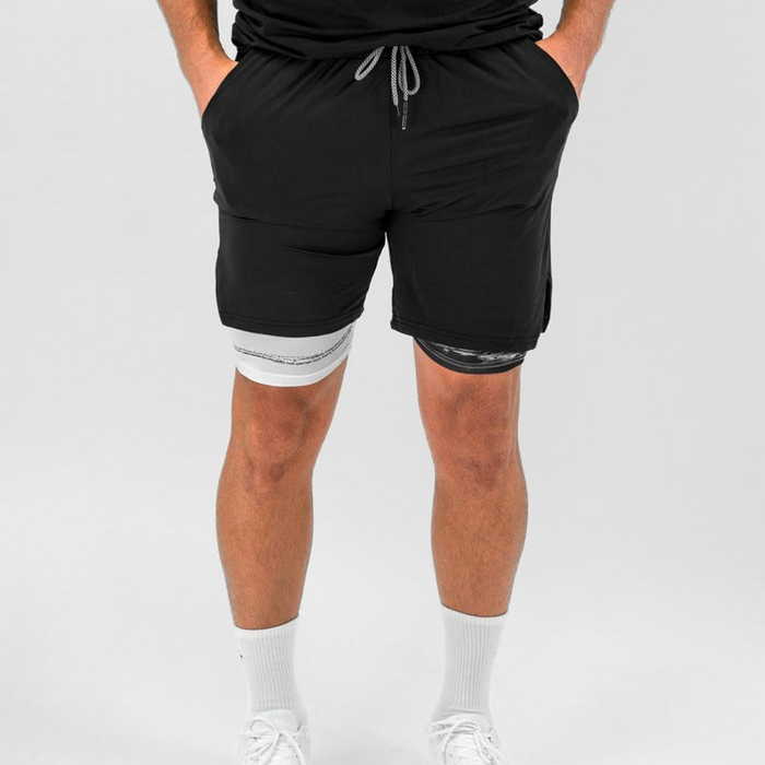 Performance Stretch Shorts – Dual-Layer Design for Maximum Comfort