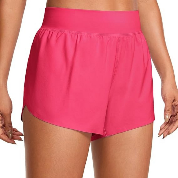 Dolphin Hem Running Shorts With Mesh Liner