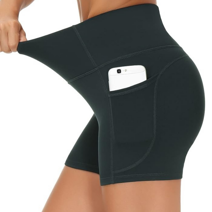 Stretchy Athletic Shorts With Deep Pocket