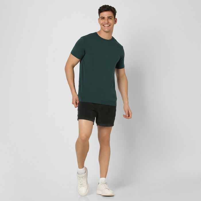 Casual Drawstring Shorts With Elastic Waistband