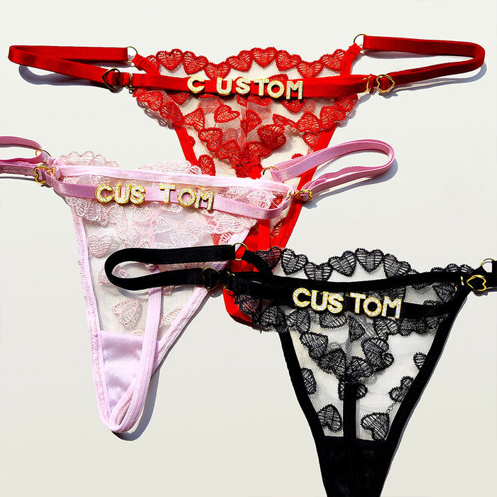 Customizable Lace Thong