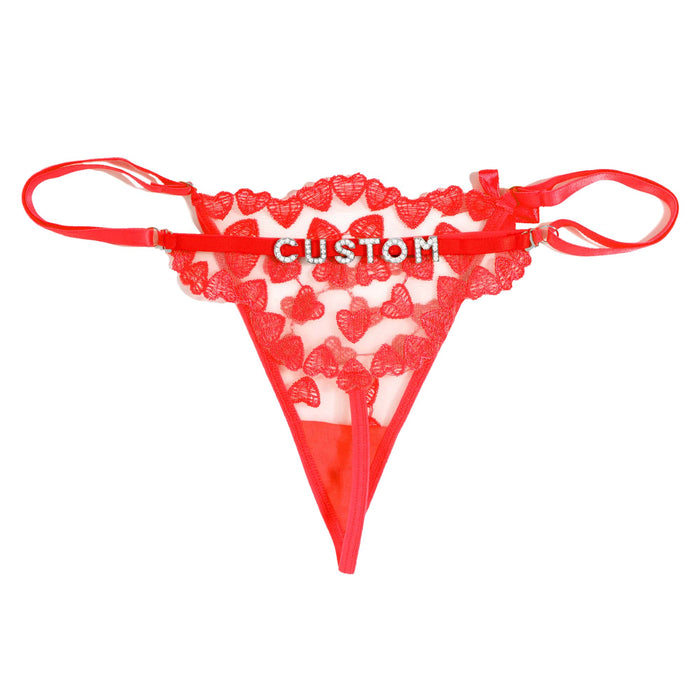 Customizable Lace Thong