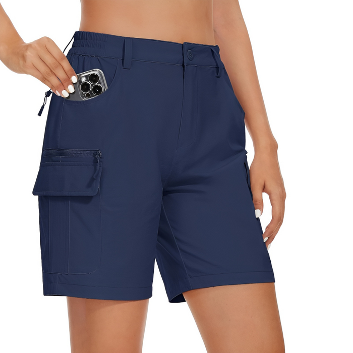 Outdoor Cargo Shorts With Multiple Pockets And Quick-dry Fabric