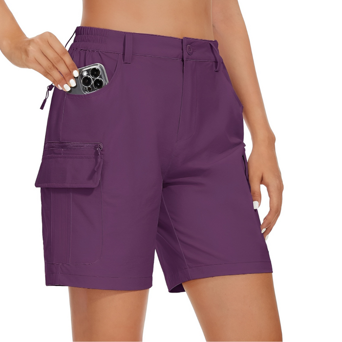 Outdoor Cargo Shorts With Multiple Pockets And Quick-dry Fabric