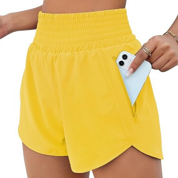 Lightweight Athletic Shorts With Secure Pocket