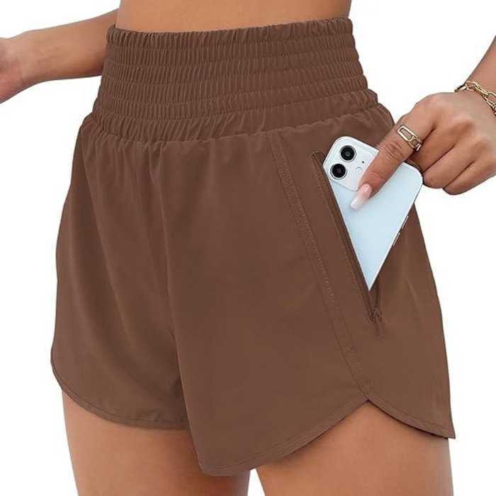 Lightweight Athletic Shorts With Secure Pocket