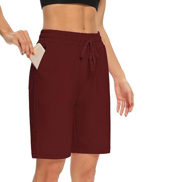 Drawstring Shorts With Pockets For Everyday Activities