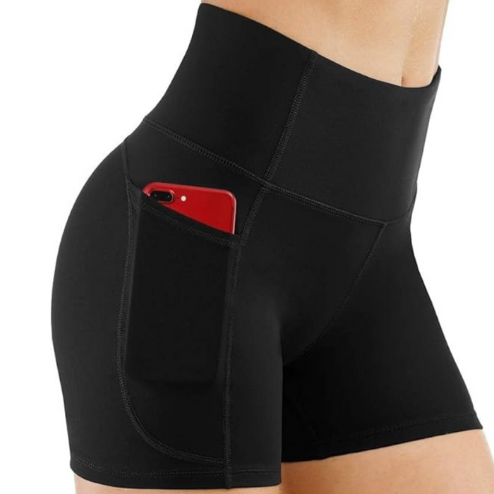 Stretchy Athletic Shorts With Deep Pocket