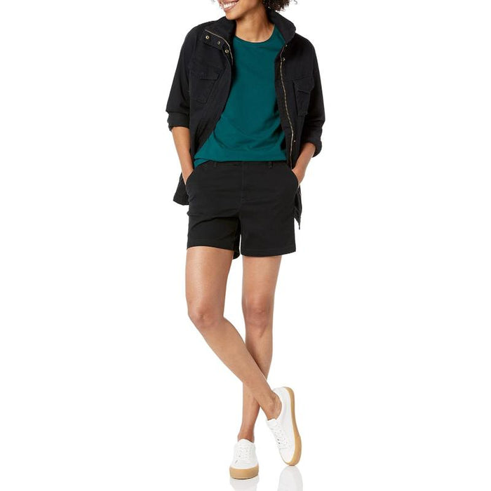 Women Mid Rise Slim Shorts