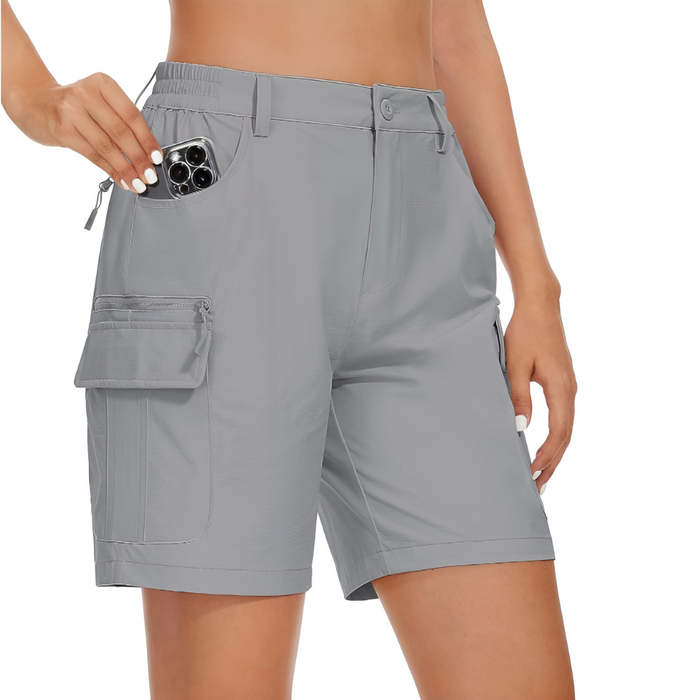 Outdoor Cargo Shorts With Multiple Pockets And Quick-dry Fabric