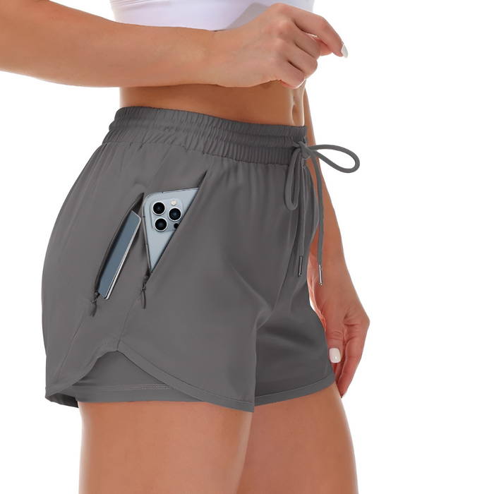 Running Shorts With Liner For Lightweight And Secure Pocket Design