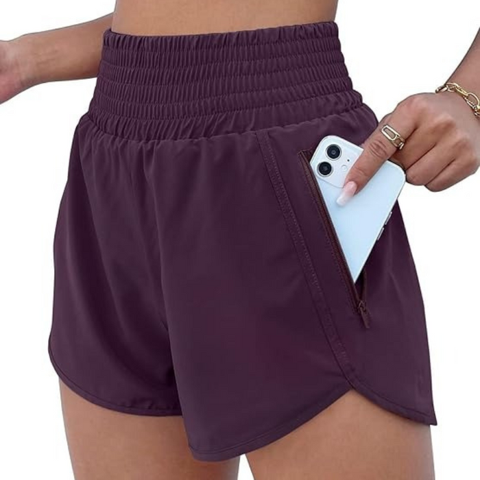 Athletic Shorts 2 Inches With Zipper Pocket