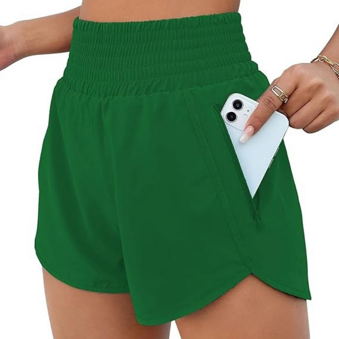 Lightweight Athletic Shorts With Secure Pocket