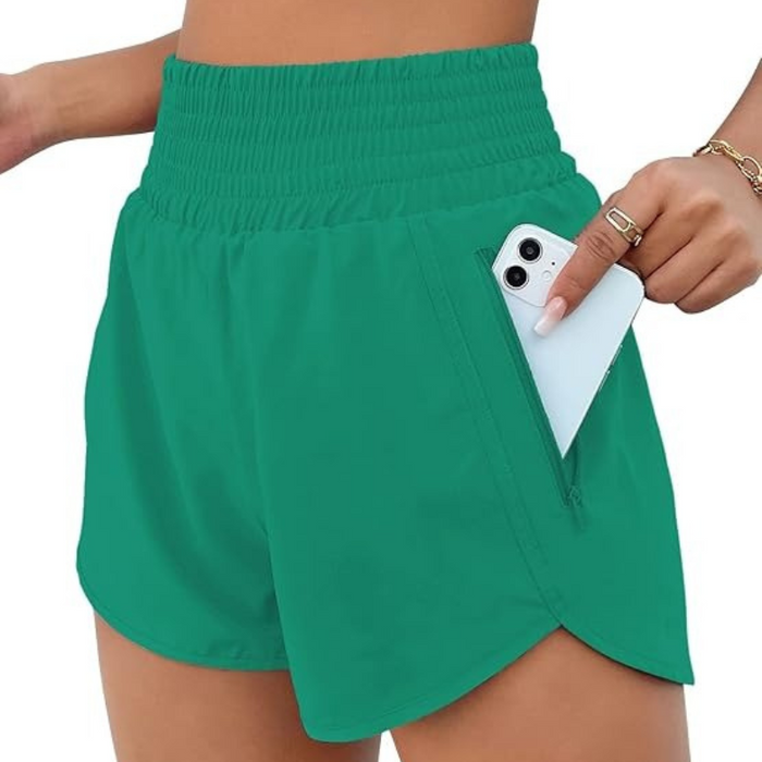 Athletic Shorts 2 Inches With Zipper Pocket