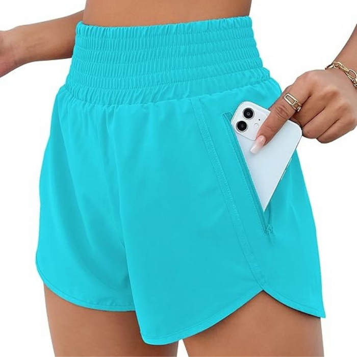 Lightweight Athletic Shorts With Secure Pocket