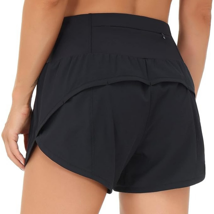 Active Running Shorts For Quick-Dry Stretch Fit With Mesh Liner