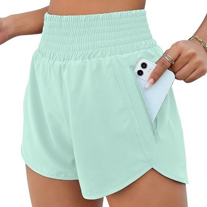 Athletic Shorts 2 Inches With Zipper Pocket