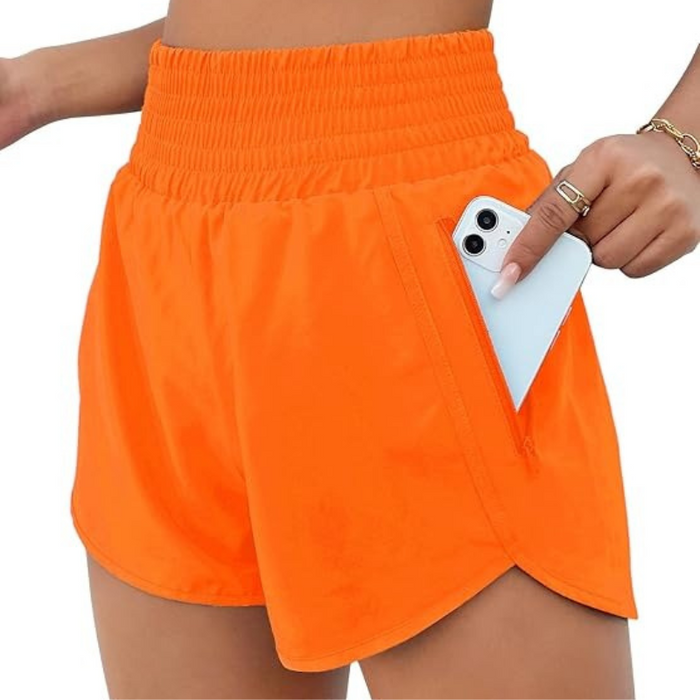 Athletic Shorts 2 Inches With Zipper Pocket