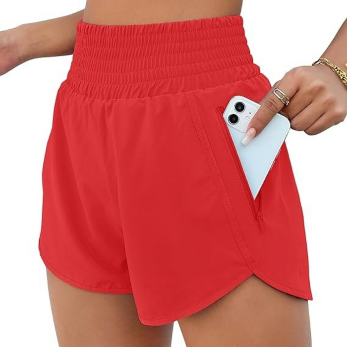 Lightweight Athletic Shorts With Secure Pocket