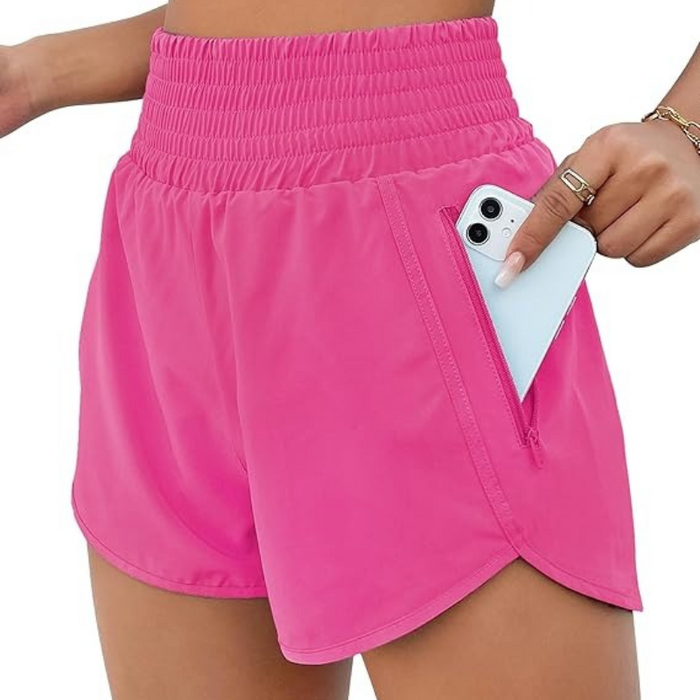 Athletic Shorts 2 Inches With Zipper Pocket