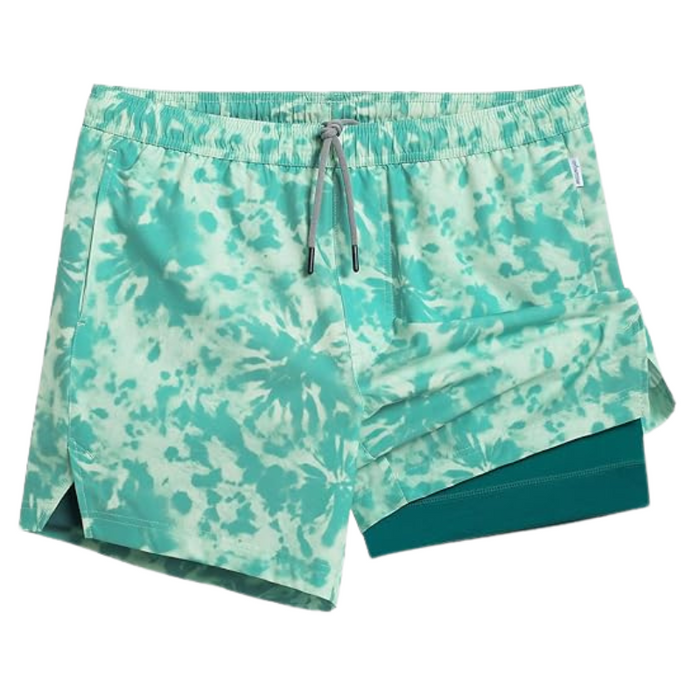 2 In 1 Quick Dry Athletic Shorts With Vibrant Design Layer