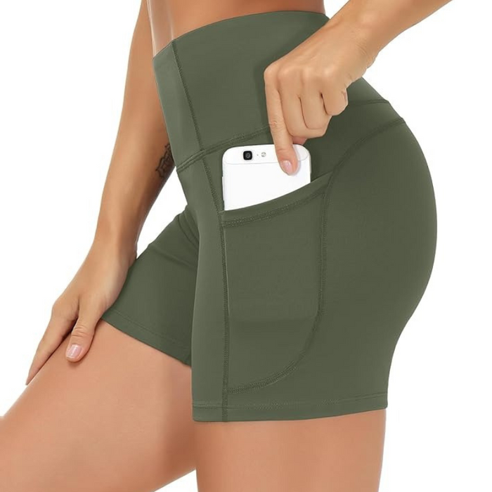 Stretchy Athletic Shorts With Deep Pocket