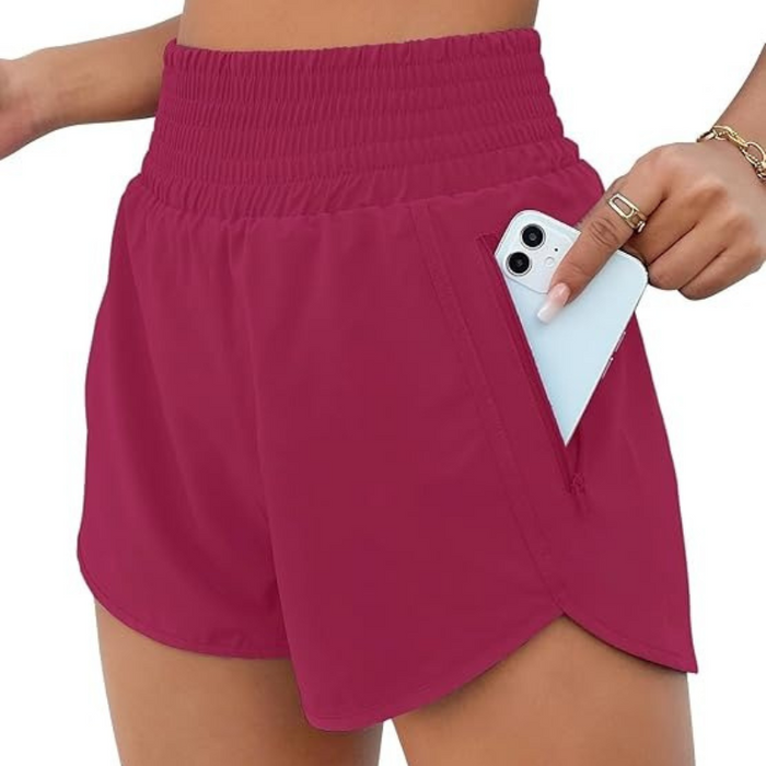 Athletic Active Shorts With Elastic