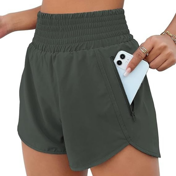 Athletic Active Shorts With Elastic