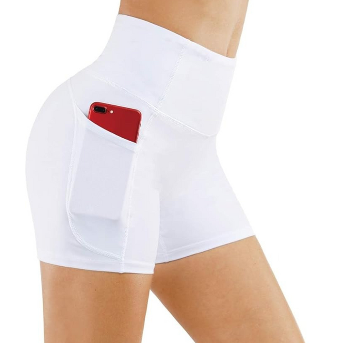 Stretchy Athletic Shorts With Deep Pocket