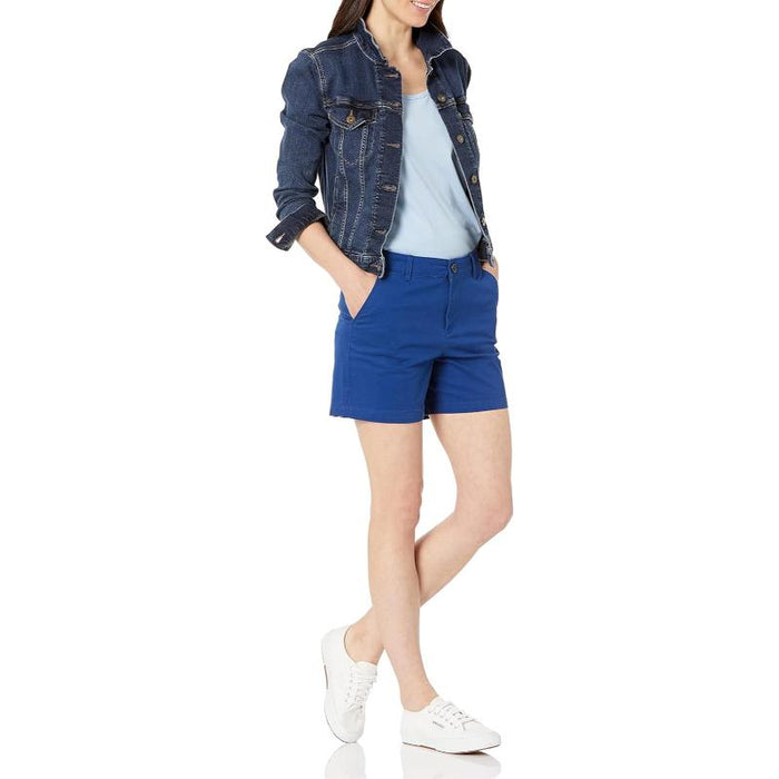 Women Mid Rise Slim Shorts