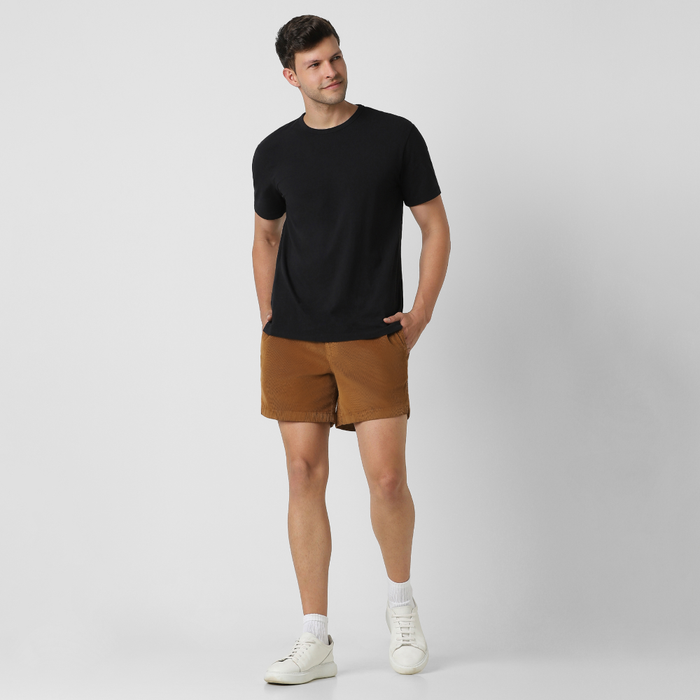 Casual Drawstring Shorts With Elastic Waistband