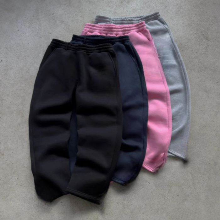 Tapered Zipper Hem Sweatpants