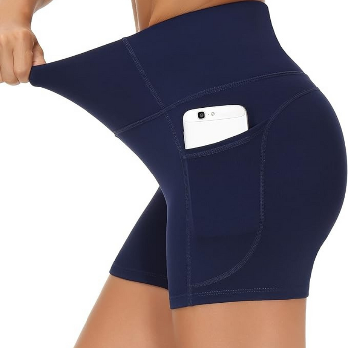 Stretchy Athletic Shorts With Deep Pocket