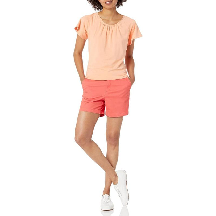 Women Mid Rise Slim Shorts