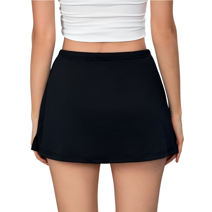 Pull On A Line Skort With Split Hem And Built In Shorts