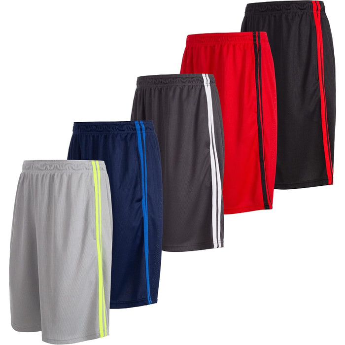 Pack Of 5 Performance Athletic Shorts With Pockets