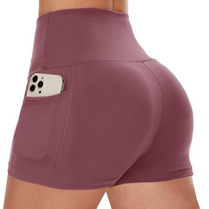 Seamless Shorts With Storage Pocket