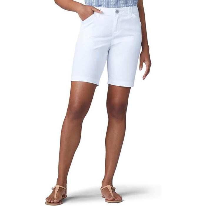 Women Mid Rise Chino Shorts