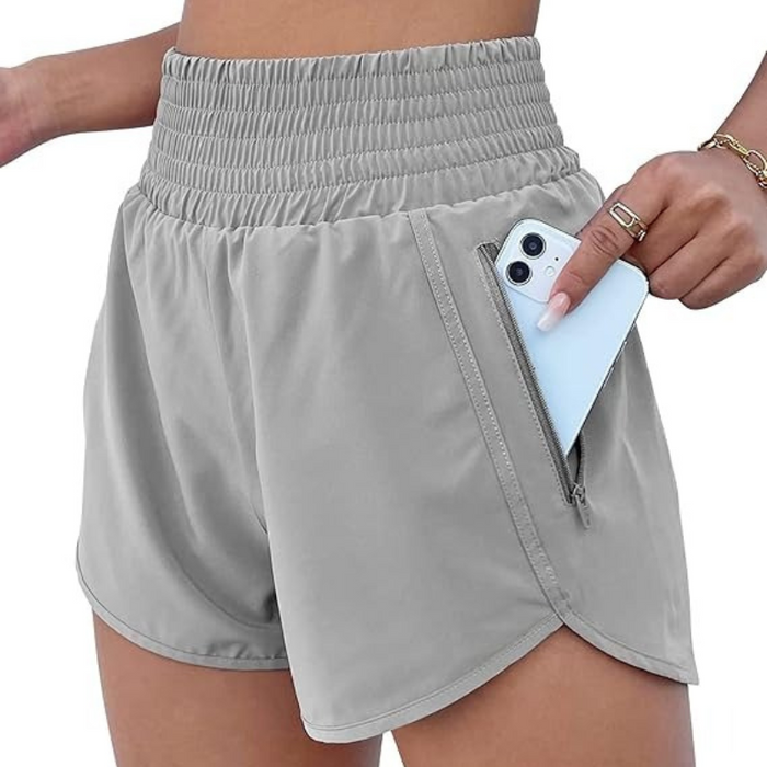 Elastic Active Shorts With Pocket