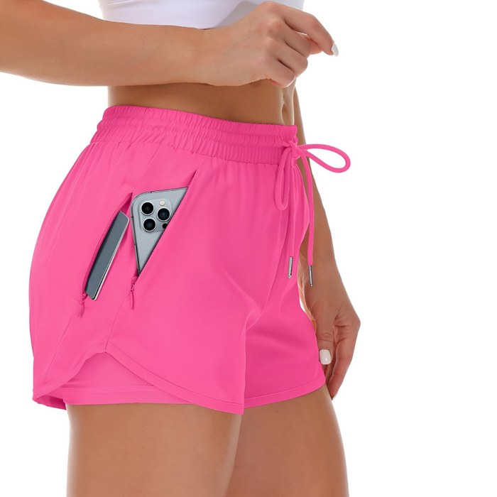 Running Shorts With Liner For Lightweight And Secure Pocket Design