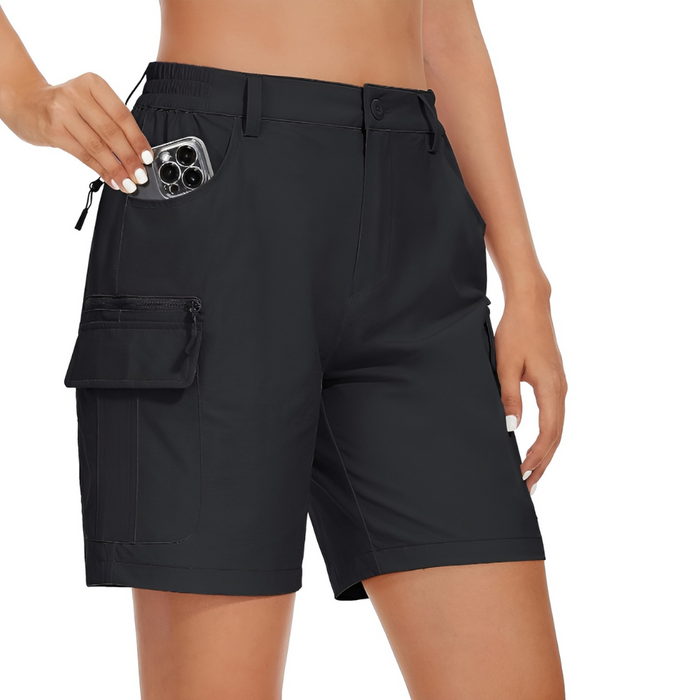 Outdoor Cargo Shorts With Multiple Pockets And Quick-dry Fabric